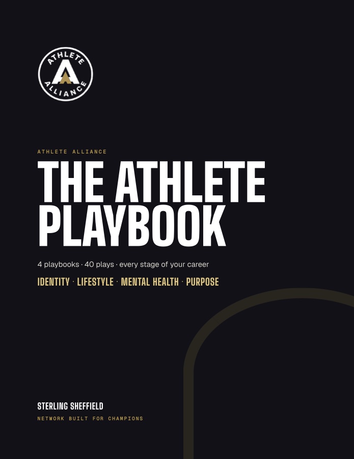 The Athlete Playbook cover: 4 playbooks, 40 plays, by Sterling Sheffield